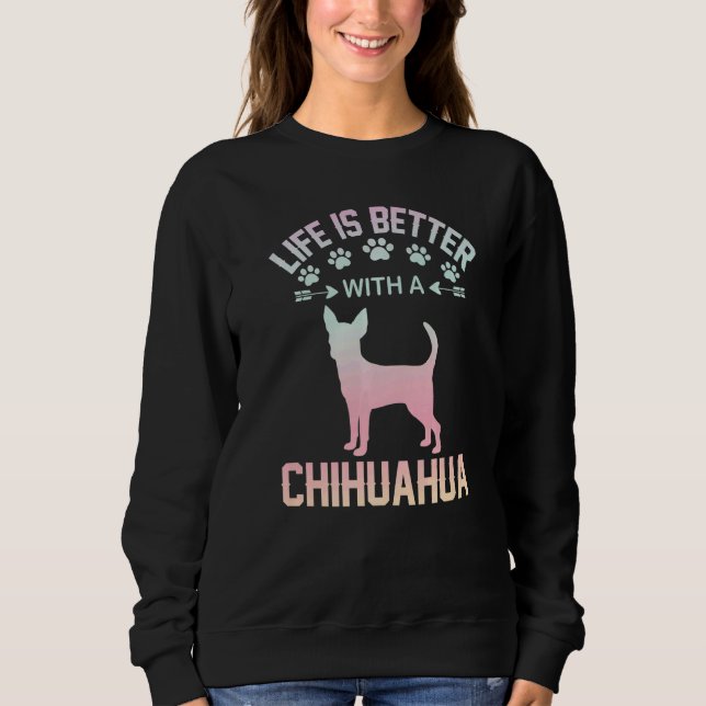Camiseta Chihuahua lover gifts idea - life is better with C (Frente)