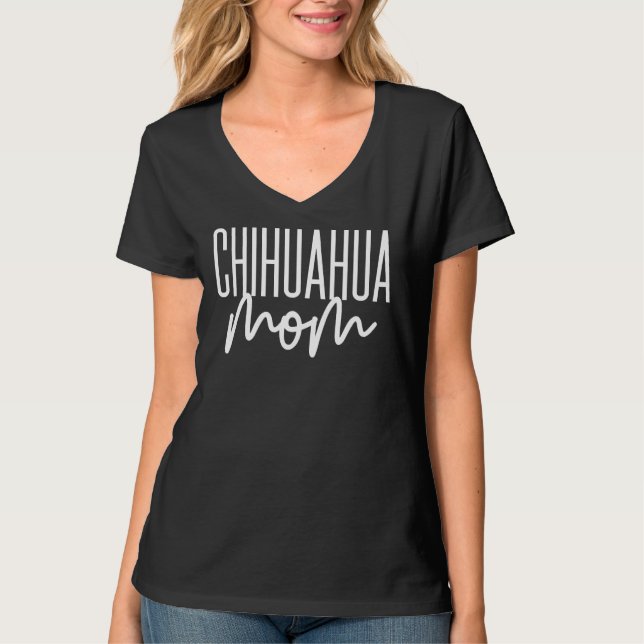 Camiseta Chihuahua Mãe Cachorro Fofo (Frente)