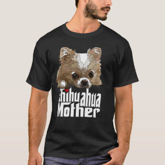 Camiseta Chihuahua Mãe Chiwawa Cachorro De Longa Cabeça Mãe