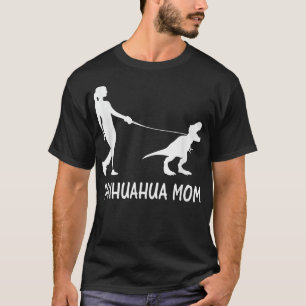 Camiseta Chihuahua Mãe Chiwawa Mama ChiChi Cachorro Dinossa