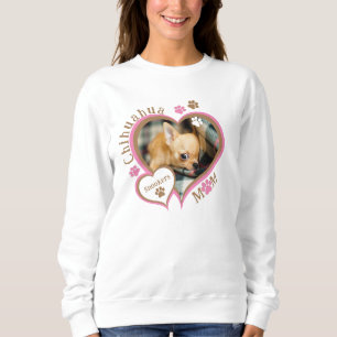 Camiseta Chihuahua Mãe Foto e Nome Personalizados