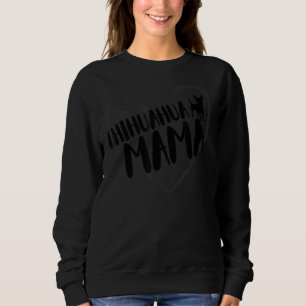 Camiseta Chihuahua Mama Coração Engraçado Chihuahua Proprie