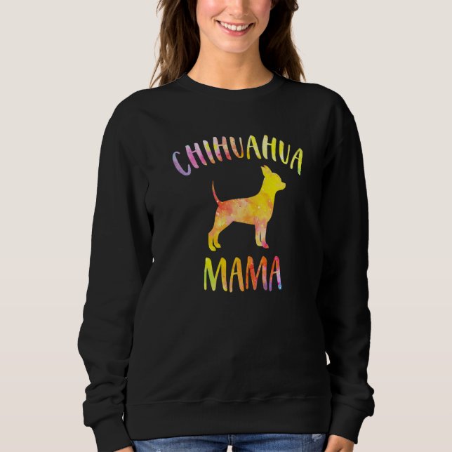 Camiseta Chihuahua Mama Funny Chihuahua Para Cachorro Mãe (Frente)