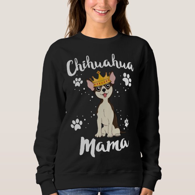 Camiseta Chihuahua Mama Mulheres Mãe Mãe Proprietária De Ca (Frente)