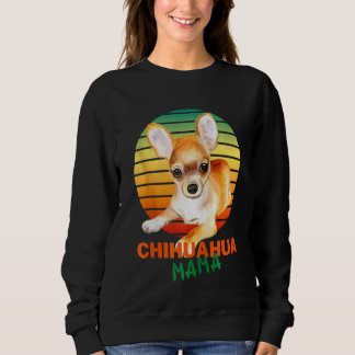 Camiseta Chihuahua Mama Na Vintage Sunset Chihuahua Lovers