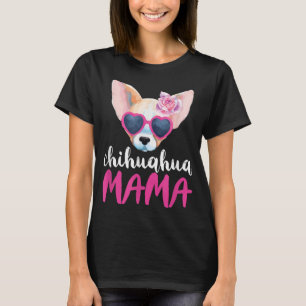Camiseta Chihuahua Mama Por Mulheres Dando Chihuahua Mãe