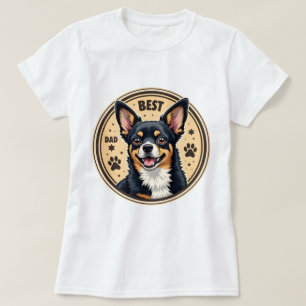 Camiseta Chihuahua 'Melhor Pai Chihuahua'