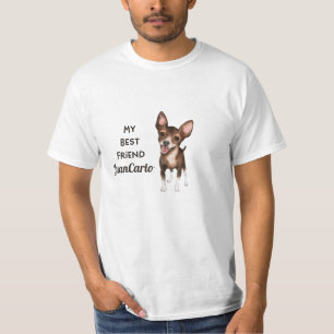 Camiseta Chihuahua Meu Melhor Amigo Personalizado Pet Name