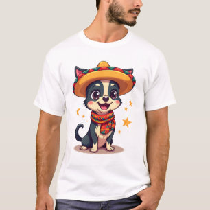 Camiseta Chihuahua México Cinco de Mayo Cachorro Engraçado