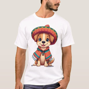 Camiseta Chihuahua México Cinco de Mayo Cachorro Engraçado