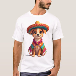 Camiseta Chihuahua México Cinco de Mayo Cachorro Engraçado