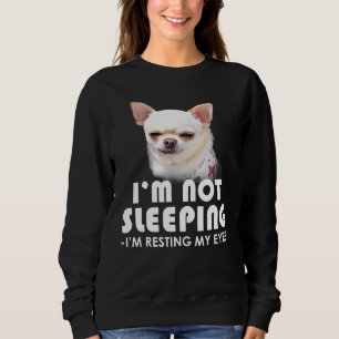Camiseta Chihuahua Não Estou Dormindo Descansando Meu Cacho