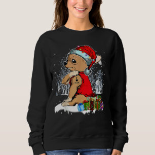 Camiseta Chihuahua Natal Eu Amo Mamãe Tatto Xmas Pajama