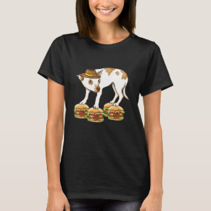 Camiseta Chihuahua No Hat Balancing On Hamburgers Dank Meme