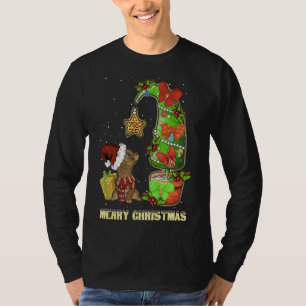 Camiseta Chihuahua Noel Feliz Natal Para Ti Engraçado Dem