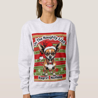 Camiseta Chihuahua On The Naughty List