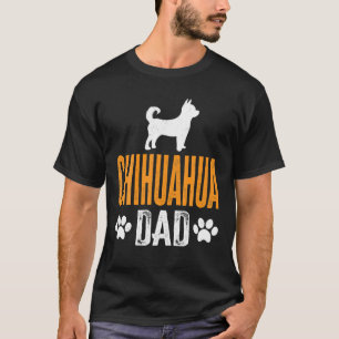 Camiseta Chihuahua Pai Cão Cachorro Cachorro Pai Dia Pai Pr