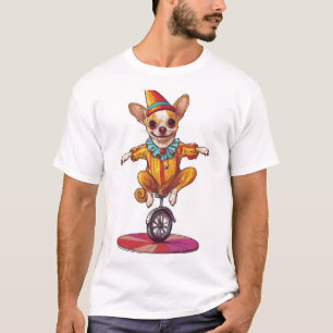 Camiseta Chihuahua Palhaço � Cão de Circo Engraçado