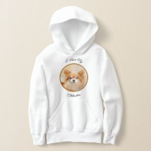 Camiseta Chihuahua Pintura De Cachorro De Cabelo Longo