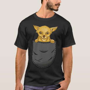Camiseta Chihuahua Pocket Funny Animal Pocket