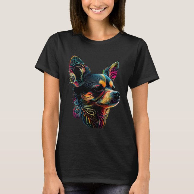 Camiseta Chihuahua  Pop Chihuahua Cute Chihuahua (Frente)