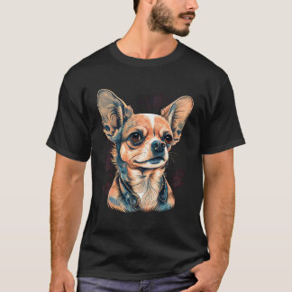 Camiseta Chihuahua Puppy Mãe Cachorro Engraçado Bonito Moti