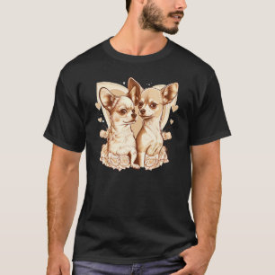 Camiseta Chihuahua Puppys Cute Dogs Little Love Heart 8