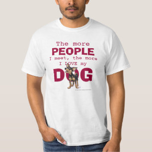 Camiseta Chihuahua Quanto mais Pessoas, Cão do Amor