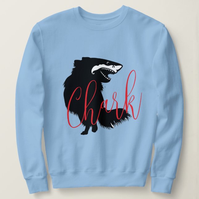 Camiseta Chihuahua + Shark = Chark (Frente do Design)