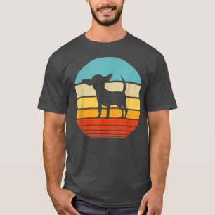 Camiseta Chihuahua Silhouette 60s 70s Gifts Lover