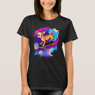 Camiseta Chihuahua Skate fazendo Outer Space Retro Vintage 