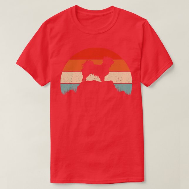 Camiseta Chihuahua Sunset Retro (Frente do Design)