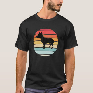 Camiseta Chihuahua Tailless Dog Retro Vintage Silhout Br