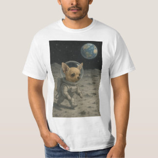 Camiseta "Chihuahua Walking on the Moon"