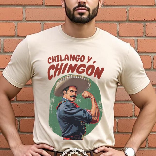 Camiseta Chilango y Chingón Mexicano, Espanhol (Chilango y Chingón Mexicano Spanish Vintage T-Shirt.)