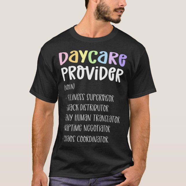 Camiseta Childcare Appreciation Definition Daycare Provider (Frente)