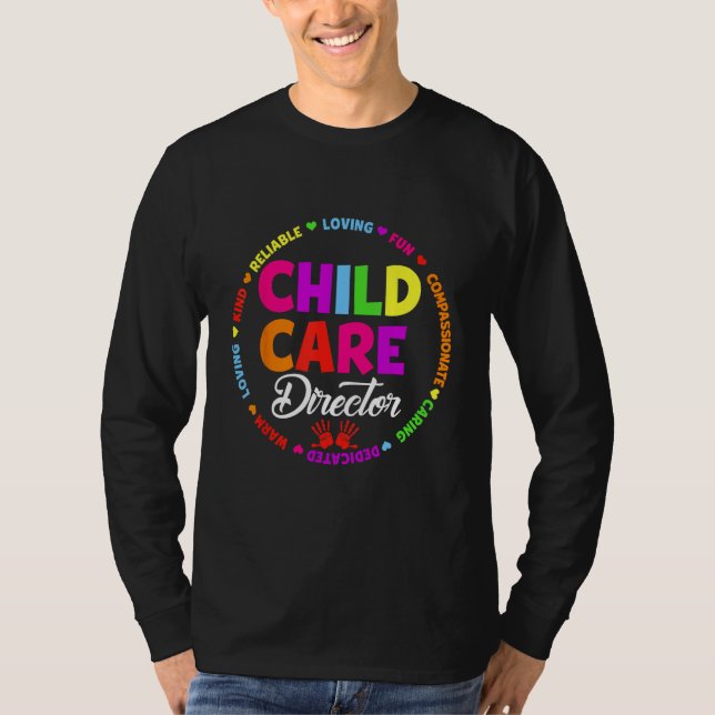 Camiseta Childcare Director School Daycare Crew Provider Te (Frente)