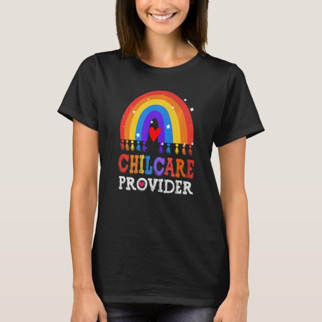 Camiseta Childcare Provider Director Daycare Crew School Te (Frente)