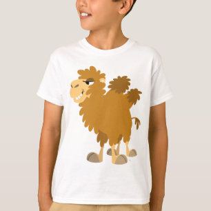 Camiseta ChildrenT-Camisa Two-Humped do camelo dos desenhos