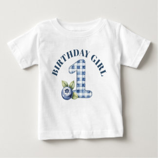 Camiseta Child's Blueberry Berry First Birthday