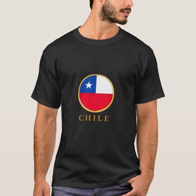 Camiseta Chile - Bandeira Chilena (Frente)