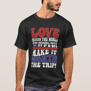 Camiseta Chile: Bandeira Homens e Mulheres Cortam Til Chile