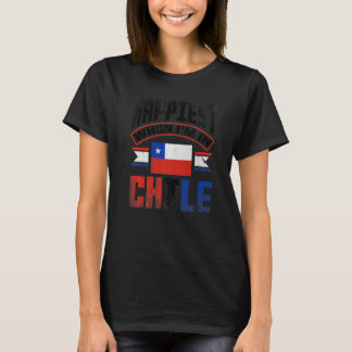 Camiseta Chile Chileno Bandeira do Chile Mais Feliz Quando