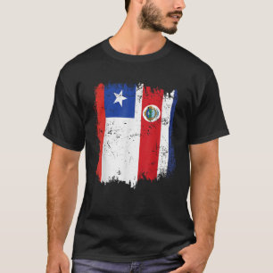 Camiseta Chile Costa Rica Bandeira Costa Rica Raízes riquen