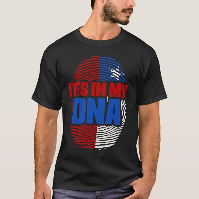 Camiseta Chile DNA Country Flag Citizenship Hispanic Race C (Frente)