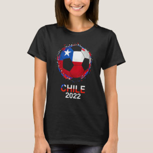 Camiseta Chile Flag 2022 Apoio à Equipe Chilena de Futebol