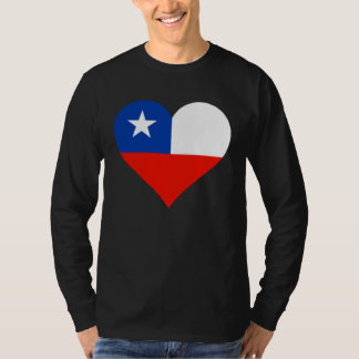 Camiseta Chile Flag Heart Chile Love Chile
