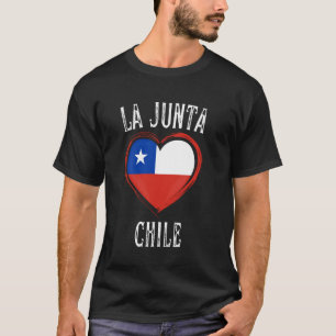 Camiseta Chile Flag Heart La Junta City