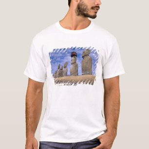 Camiseta Chile, Ilha de Páscoa. Os 15 Moais em Ahu