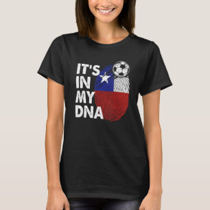 Camiseta Chile No Meu Dna Equipe de Bandeira Chilena Chile